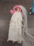 Lot of Mini Dolls Flatsy Cory Bride Sleepy Eyes Rubber Band Made in Italy