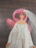 Lot of Mini Dolls Flatsy Cory Bride Sleepy Eyes Rubber Band Made in Italy
