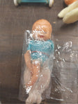 Lot of Mini Dolls Flatsy Cory Bride Sleepy Eyes Rubber Band Made in Italy