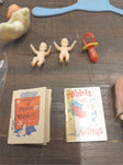 Lot of Mini Dolls Flatsy Cory Bride Sleepy Eyes Rubber Band Made in Italy