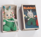 Vintage Baby Mini Beanie Zoo Rabbit Green Onsie Bunny Hare Buck