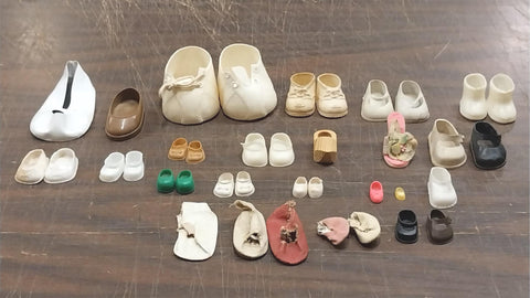Ginny Baby Doll Cabbage Patch Assortment Shoes Size 2-13 Cloth Plastic Wood Pair