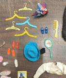 Mattel Barbie Doll Case Assorted Clothes Shoes Dresses Handbag Hangers Fashion