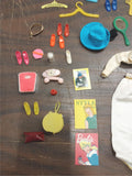 Mattel Barbie Doll Case Assorted Clothes Shoes Dresses Handbag Hangers Fashion