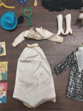 Mattel Barbie Doll Case Assorted Clothes Shoes Dresses Handbag Hangers Fashion