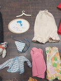 Mattel Barbie Doll Case Assorted Clothes Shoes Dresses Handbag Hangers Fashion