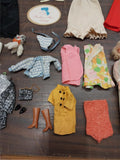 Mattel Barbie Doll Case Assorted Clothes Shoes Dresses Handbag Hangers Fashion