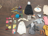 Mattel Barbie Doll Case Assorted Clothes Shoes Dresses Handbag Hangers Fashion