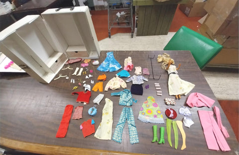 Barbie Doll Case Assorted Clothes Shoes Fashion Outfit Accessories Stockings