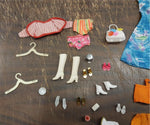 Barbie Doll Case Assorted Clothes Shoes Fashion Outfit Accessories Stockings