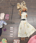 Barbie Doll Case Assorted Clothes Shoes Fashion Outfit Accessories Stockings