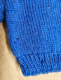 VTG 1963 Mattel Barbie Knitting Pretty Blue Knitted Cardigan Incomplete #957
