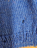 VTG 1963 Mattel Barbie Knitting Pretty Blue Knitted Cardigan Incomplete #957
