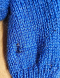 VTG 1963 Mattel Barbie Knitting Pretty Blue Knitted Cardigan Incomplete #957