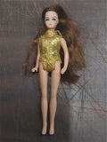 Vintage Dawn Topper 6 Dolls Fashion Clothes Shoes Red Brown Blonde Hair Case