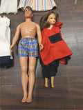 Vtg Barbie Ken Skipper Case Lot Heels Boots Wedding Dress Pants Guitar Jacket