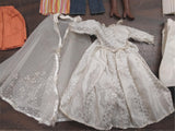 Vtg Barbie Ken Skipper Case Lot Heels Boots Wedding Dress Pants Guitar Jacket