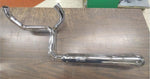 1986^ FXD 5 Speed Cross Over Harley 2 into 1 Chrome 4" Billet Taper Dyna Exhaust