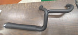 1986^ 5 Speed Cross Over Harley 2 into 1 Black Exhaust 4" Billet Chrome Tip