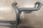 1986^ 5 Speed Cross Over Harley 2 into 1 Black Exhaust 4" Billet Chrome Tip