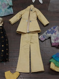 Vintage Light Blue Barbie Midge Doll Case Clothes Heels Boots Stand Handbags