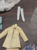 Vintage Light Blue Barbie Midge Doll Case Clothes Heels Boots Stand Handbags