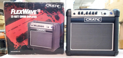 Crate Flex Wave 15-Watt one 8" Speaker Combo 2 Channel Amplifier Guitar Amp 120V