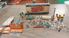 Vtg Used Plasticville 5 and 10 Cent Store Kit With Bag Of Random Accessories