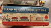 Vtg Used Plasticville 5 and 10 Cent Store Kit With Bag Of Random Accessories