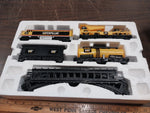 2009 CAT Caterpillar Motorized Iron Diesel Train Set Battery Operated 8Ft Oval