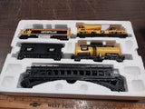 2009 CAT Caterpillar Motorized Iron Diesel Train Set Battery Operated 8Ft Oval