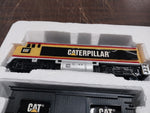 2009 CAT Caterpillar Motorized Iron Diesel Train Set Battery Operated 8Ft Oval