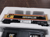 2009 CAT Caterpillar Motorized Iron Diesel Train Set Battery Operated 8Ft Oval