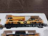 2009 CAT Caterpillar Motorized Iron Diesel Train Set Battery Operated 8Ft Oval