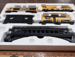 2009 CAT Caterpillar Motorized Iron Diesel Train Set Battery Operated 8Ft Oval