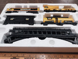2009 CAT Caterpillar Motorized Iron Diesel Train Set Battery Operated 8Ft Oval