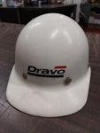 Vtg Dravo Corporation Superglas Fibre Metal Products White Hard Hat Bump Cap #2