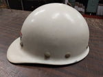 Vtg Dravo Corporation Superglas Fibre Metal Products White Hard Hat Bump Cap #2