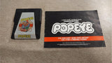 1983 Parker Brothers Popeye Atari 2600 Video Game Cartridge Instructions