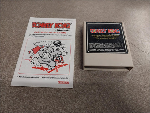 1981 Donkey Kong Nintendo Atari Video Cartridge Instructions Guide # 78270B