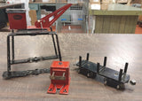 Metal New York Central Overhead Gantry Crane O Guage Marx End Track Log Car