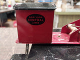 Metal New York Central Overhead Gantry Crane O Guage Marx End Track Log Car