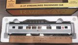 Rail King 0-27 Streamlined Passenger Car No.30-6072 Die Cast Metal Trucks Pennsy