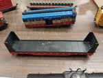 14 Piece Train Lot Tyco Tracks Transformer Tree Used Repair Parts Carts Scenery