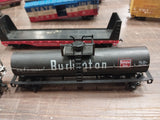 14 Piece Train Lot Tyco Tracks Transformer Tree Used Repair Parts Carts Scenery