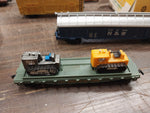 14 Piece Train Lot Tyco Tracks Transformer Tree Used Repair Parts Carts Scenery