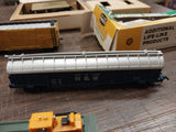 14 Piece Train Lot Tyco Tracks Transformer Tree Used Repair Parts Carts Scenery