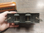American Flyer Lines Lexington Pair Orange Tin Train Cars Used