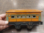 American Flyer Lines Lexington Pair Orange Tin Train Cars Used