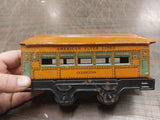 American Flyer Lines Lexington Pair Orange Tin Train Cars Used